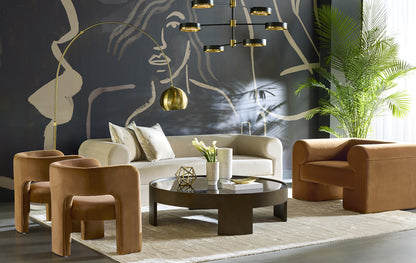 NAHLA VERN FLOOR LAMP - BRASS