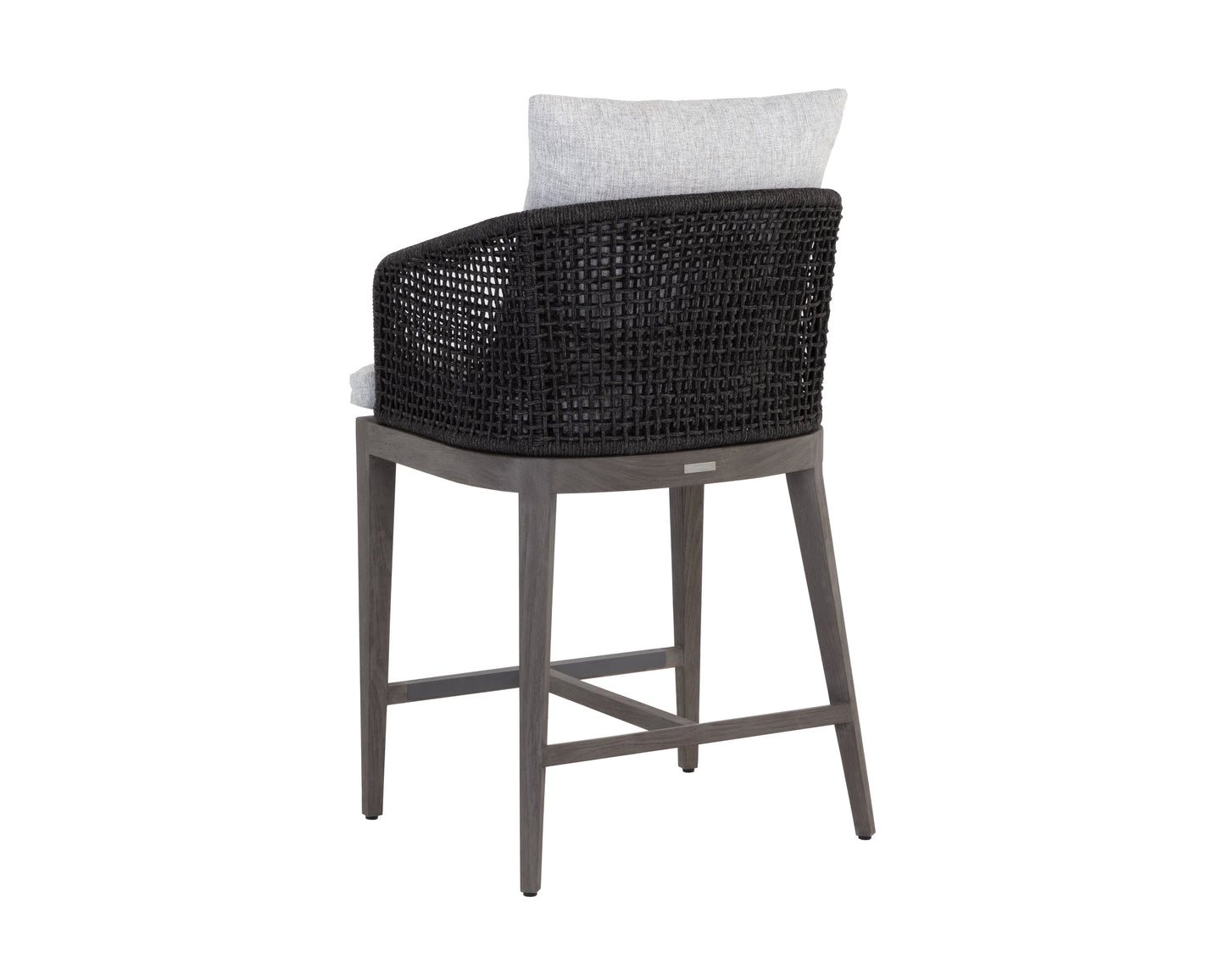 NAHLA CAPRI COUNTER STOOL - SMOKE GREY - COPACABANA MARBLE