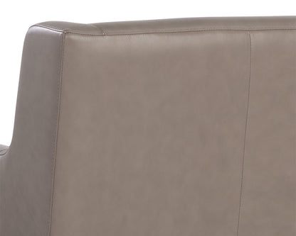 NAHLA TALULA LOUNGE CHAIR - ALPINE GREY LEATHER