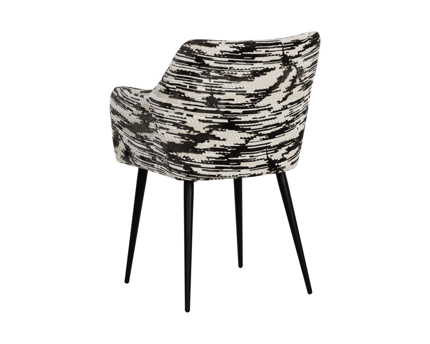 NAHLA MARILYN DINING CHAIR - DEVORE OLIVE ZEBRA