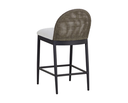 NAHLA CALANDRI COUNTER STOOL - BLACK - LOUIS CREAM