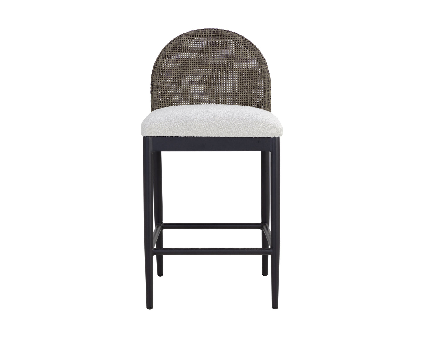 NAHLA CALANDRI COUNTER STOOL - BLACK - LOUIS CREAM