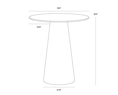 NAHLA DAMON BAR TABLE - GOLD