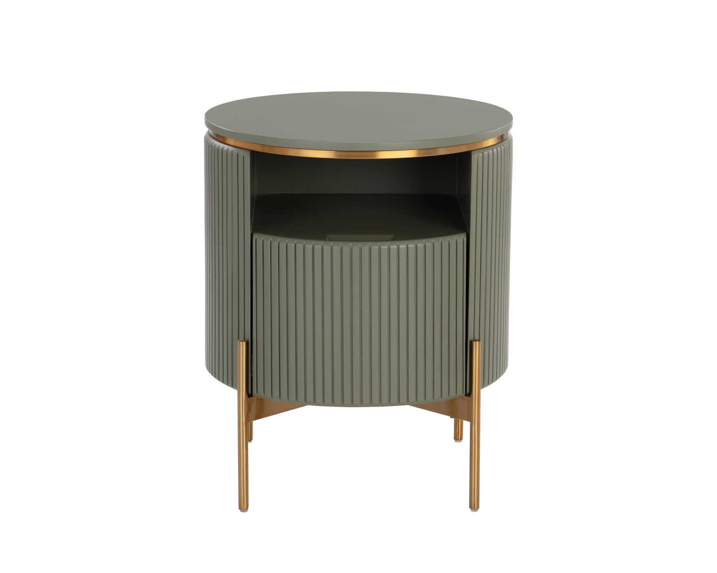 NAHLA PALOMA END TABLE - SAGE GREEN