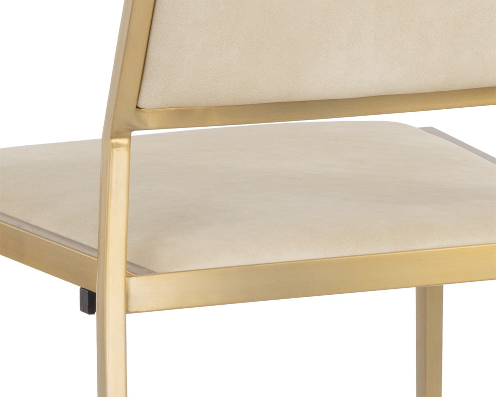 NAHLA ODILIA STACKABLE DINING CHAIR - BRAVO CREAM