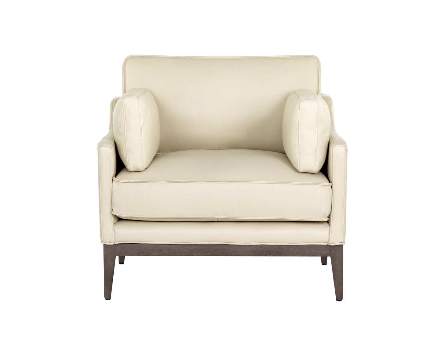 NAHLA MACKENZIE ARMCHAIR - ASTORIA CREAM LEATHER