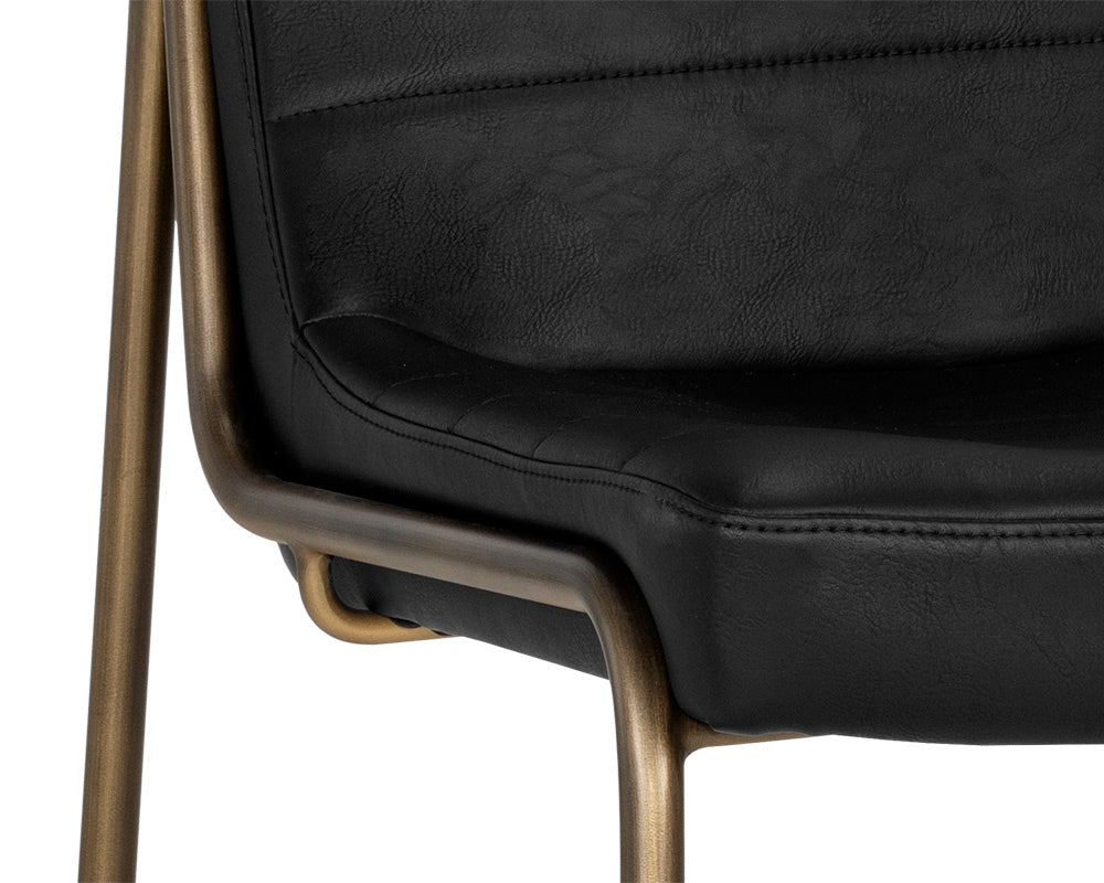 NAHLA ANTON DINING CHAIR - VINTAGE BLACK