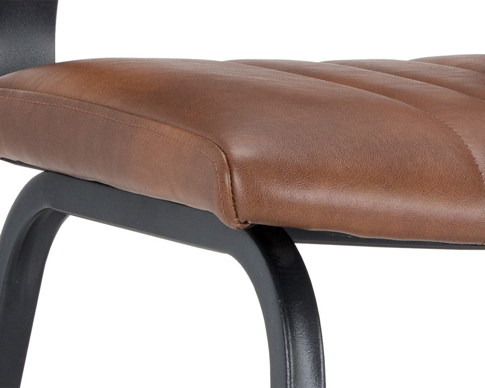 NAHLA BERKLEY DINING CHAIR - BRAVO COGNAC