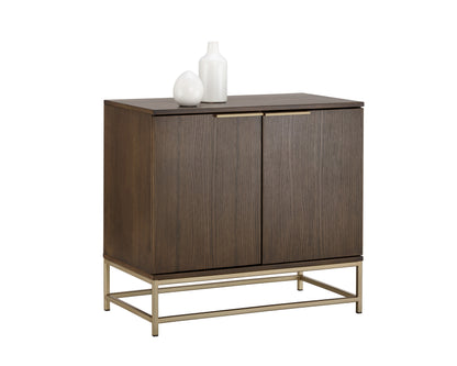 NAHLA REBEL SIDEBOARD - SMALL - GOLD - RAW UMBER