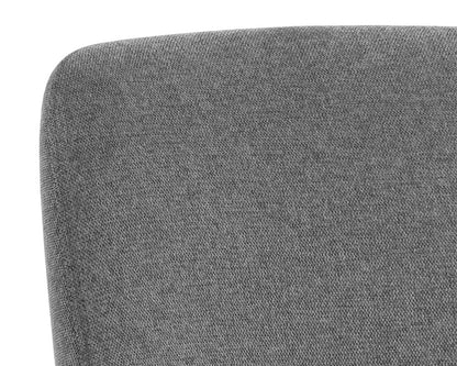 NAHLA MARCELA SWIVEL LOUNGE CHAIR - BELFAST KOALA GREY