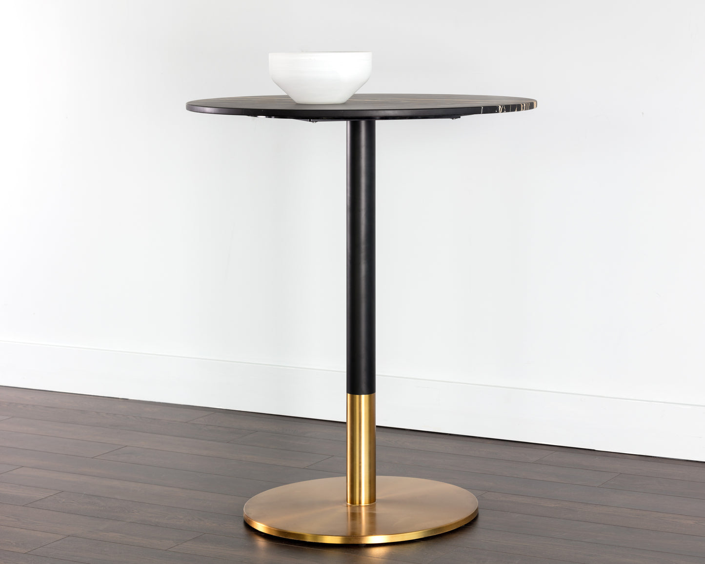 NAHLA MASSIE BAR TABLE - BLACK MARBLE