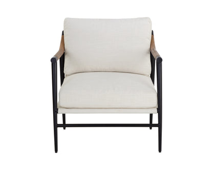 NAHLA MEADOW ARMCHAIR - HEATHER IVORY TWEED