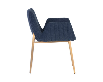 NAHLA LUCANO DINING ARMCHAIR - BELFAST NAVY