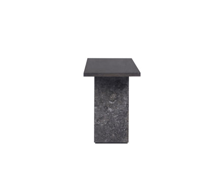 NAHLA REBEL CONSOLE TABLE - GREY MARBLE / CHARCOAL GREY