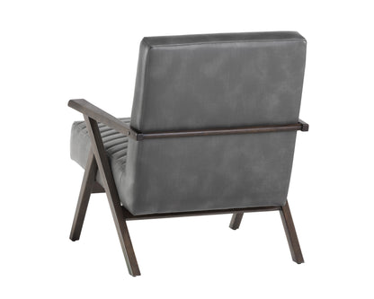 NAHLA PEYTON LOUNGE CHAIR - CANTINA MAGNETITE