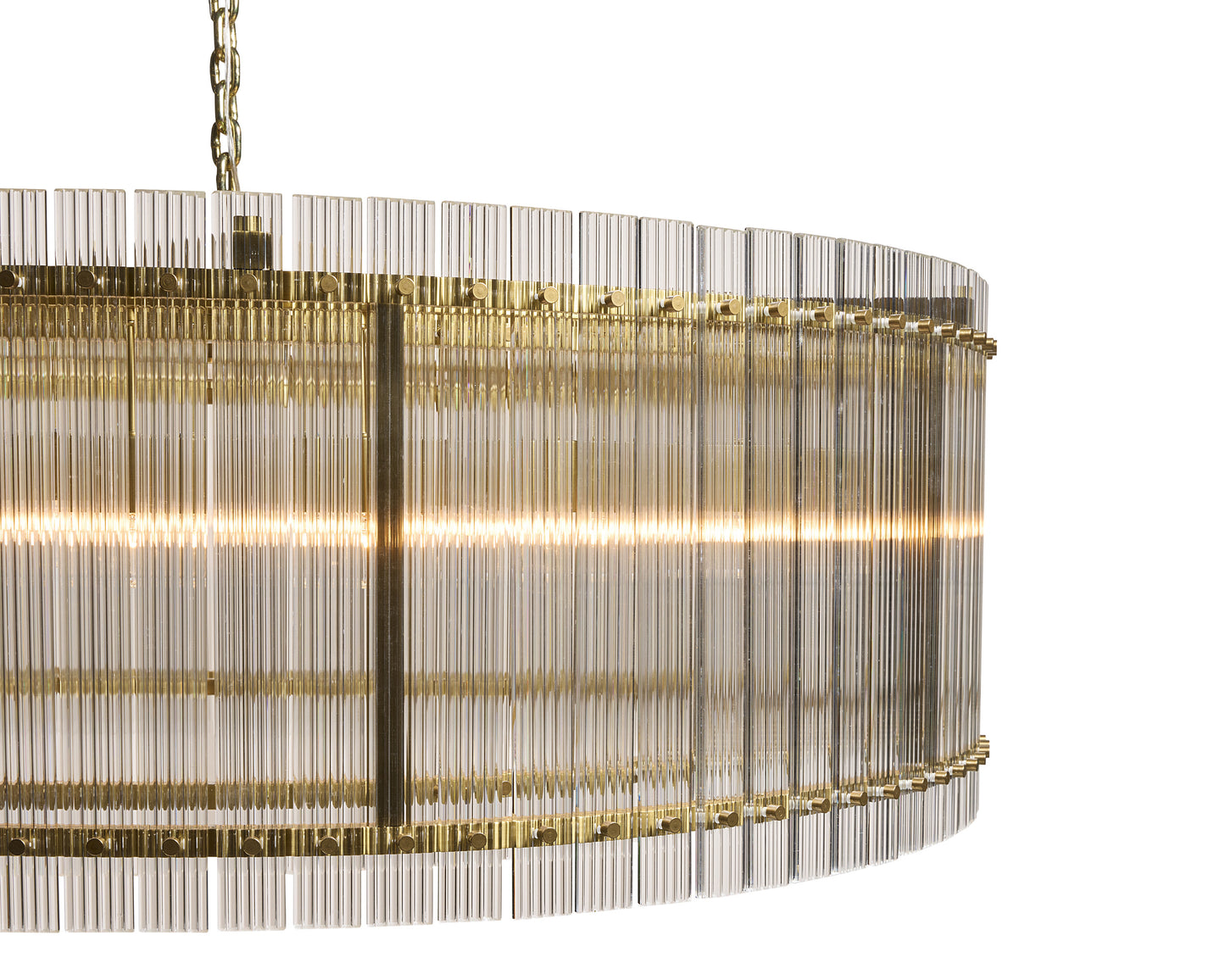 NAHLA KORE CHANDELIER - LARGE - BRASS - CLEAR