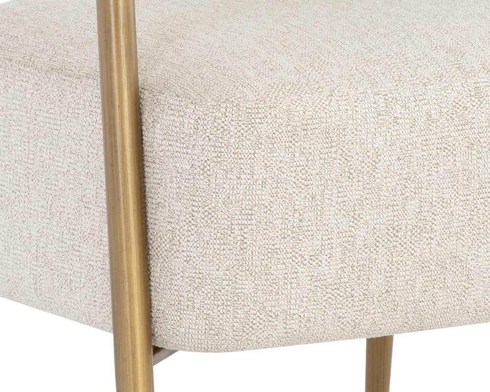 NAHLA MAESTRO LOUNGE CHAIR - DOVE CREAM