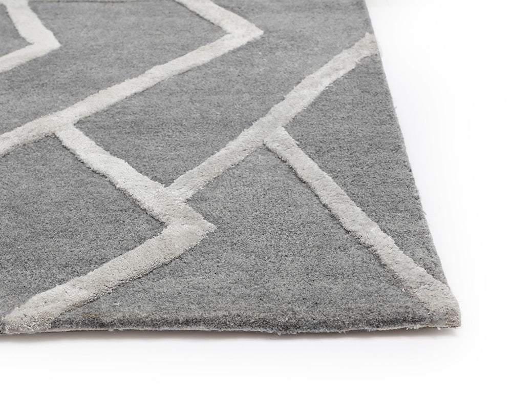 NAHLA ZIZI HAND-TUFTED RUG - GREY - 8' X 10'