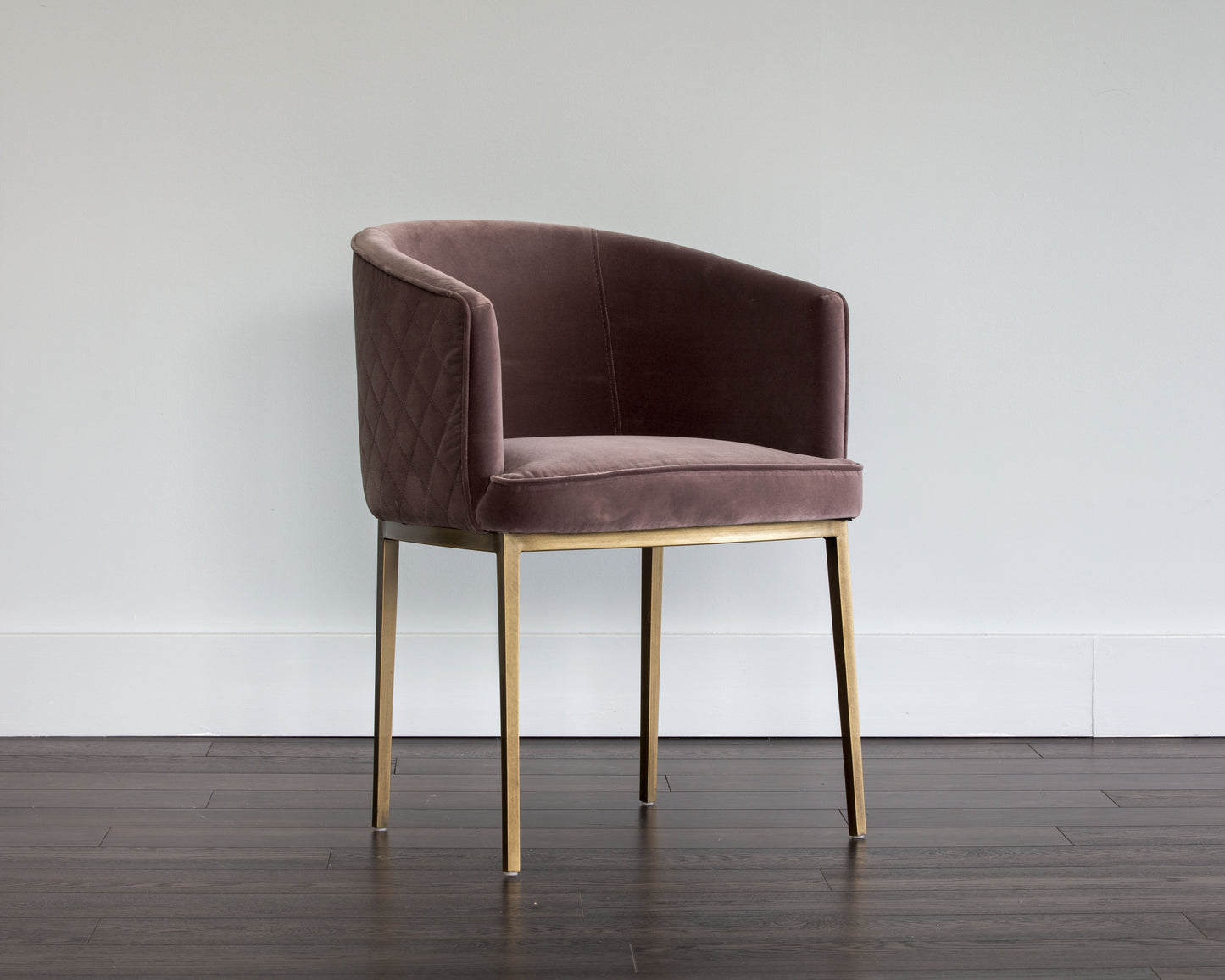 NAHLA CORNELLA DINING ARMCHAIR - BLUSH PURPLE