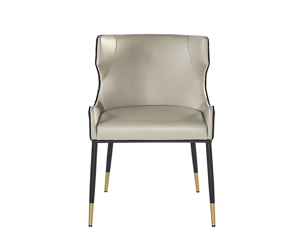 NAHLA GIANNI DINING CHAIR - DILLON STRATUS / DILLON BLACK