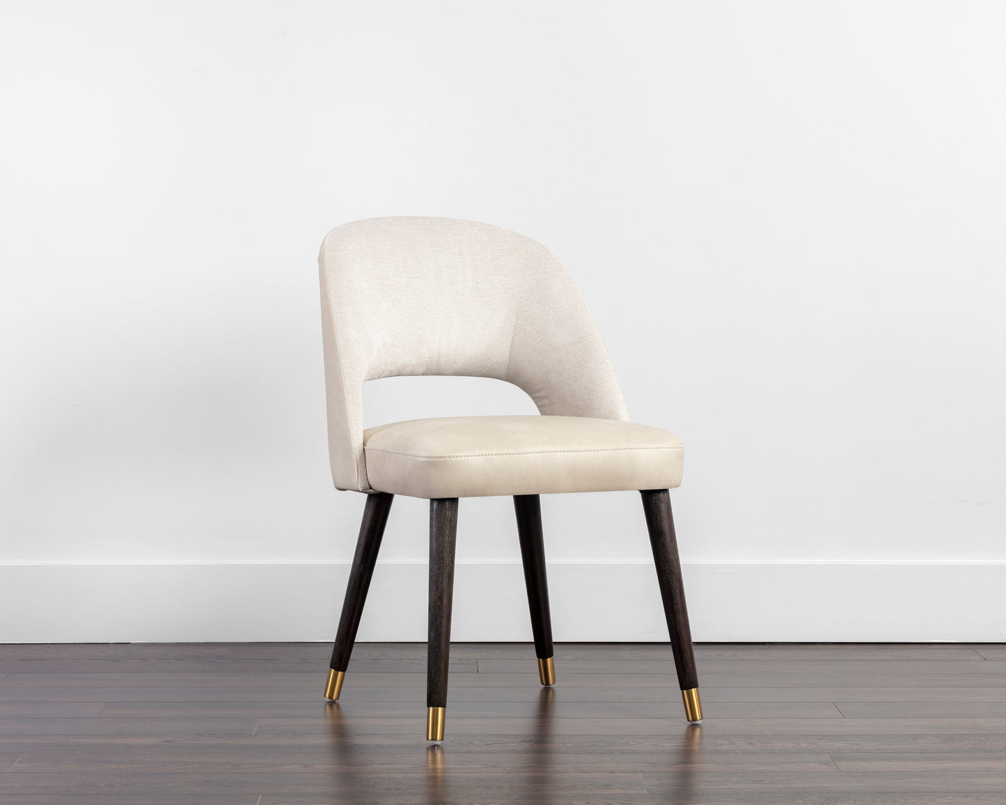 NAHLA MONAE DINING CHAIR - BRAVO CREAM / POLO CLUB MUSLIN