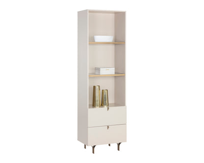 NAHLA CELINE BOOKCASE - CREAM