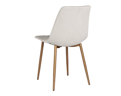 NAHLA DREW DINING CHAIR - CHAMPAGNE GOLD - ANTONIO LINEN