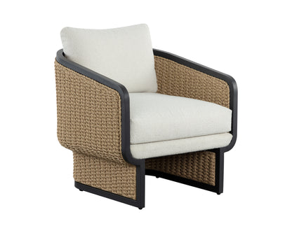 NAHLA OLBIA LOUNGE CHAIR - LOUIS CREAM