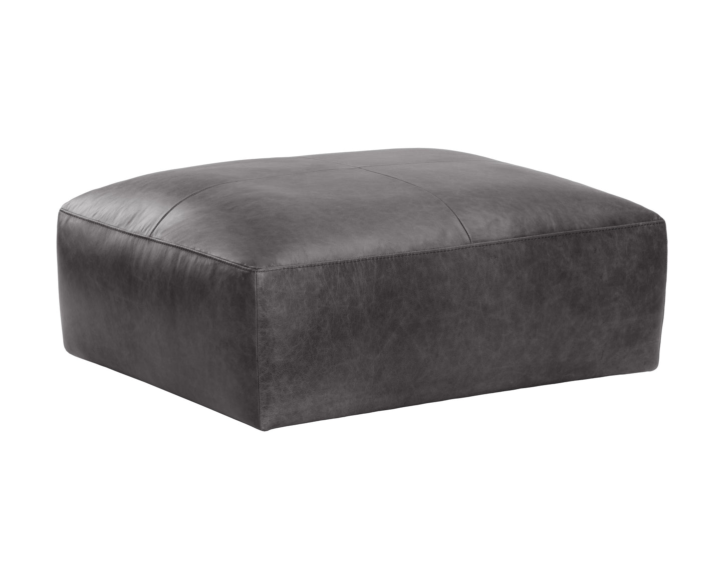 NAHLA WATSON MODULAR - OTTOMAN - MARSEILLE BLACK LEATHER