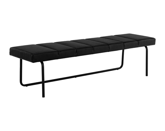 NAHLA CASIMIR BENCH - NIGHTFALL BLACK