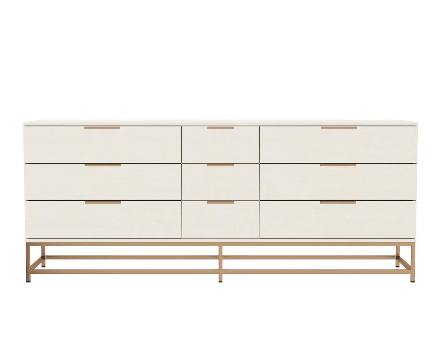 NAHLA REBEL DRESSER - LARGE - CHAMPAGNE GOLD - CREAM