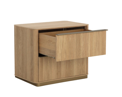 NAHLA KALLA NIGHTSTAND - RUSTIC OAK