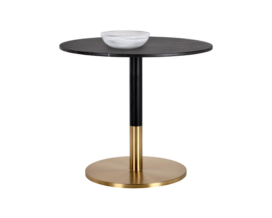 NAHLA MASSIE BISTRO TABLE - BLACK MARBLE - 35.5"