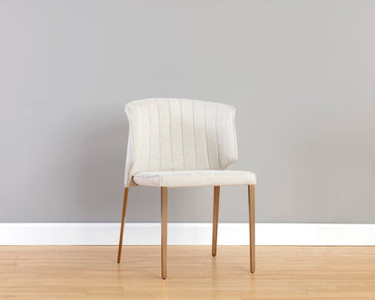 NAHLA ZAYDEN DINING CHAIR - BELFAST OATMEAL