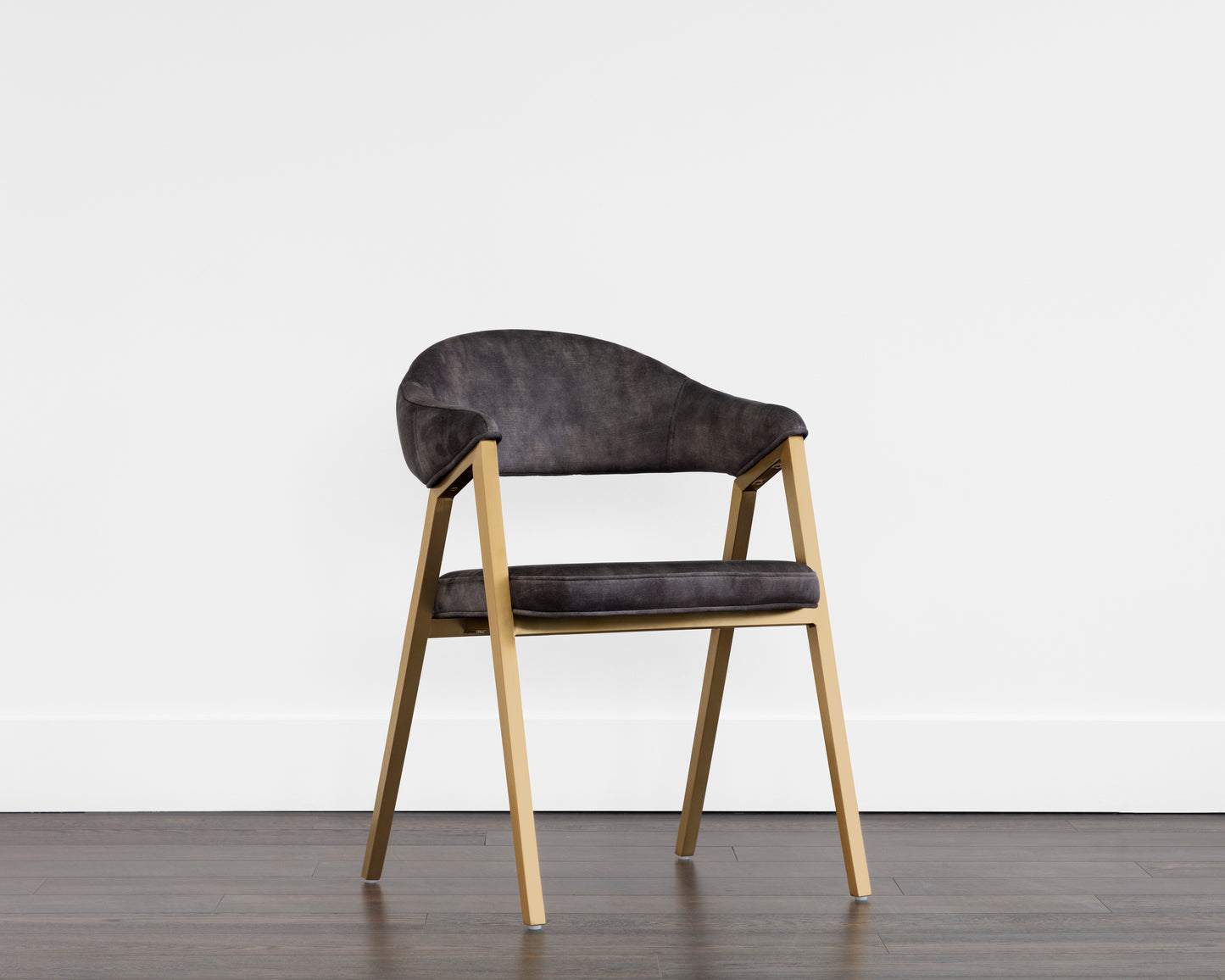 NAHLA BURGOS DINING ARMCHAIR - NONO SHITAKE