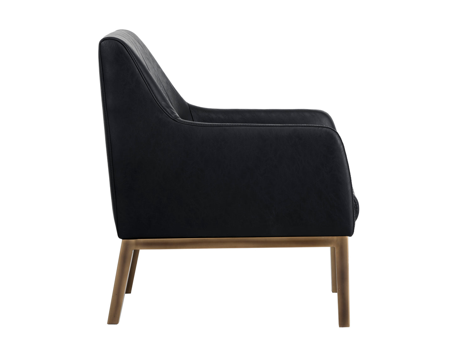 NAHLA WOLFE LOUNGE CHAIR - VINTAGE BLACK