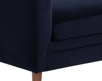 NAHLA YOSI BENCH - AUBURN BROWN - ABBINGTON NAVY