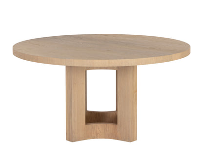 NAHLA ELMA DINING TABLE - NATURAL - 60"