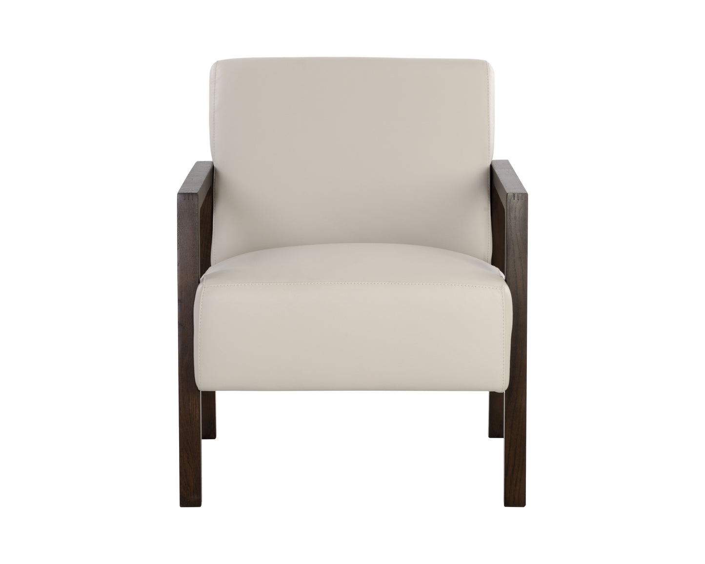 NAHLA NEYMAR LOUNGE CHAIR - LINEA LIGHT GREY LEATHER