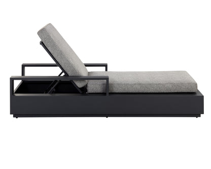 NAHLA TAVIRA LOUNGER - CHARCOAL - LANIKAI SALT AND PEPPER