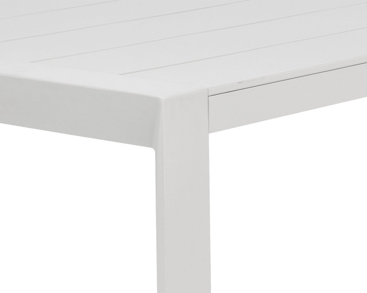 NAHLA MERANO DINING TABLE - WHITE - 90"