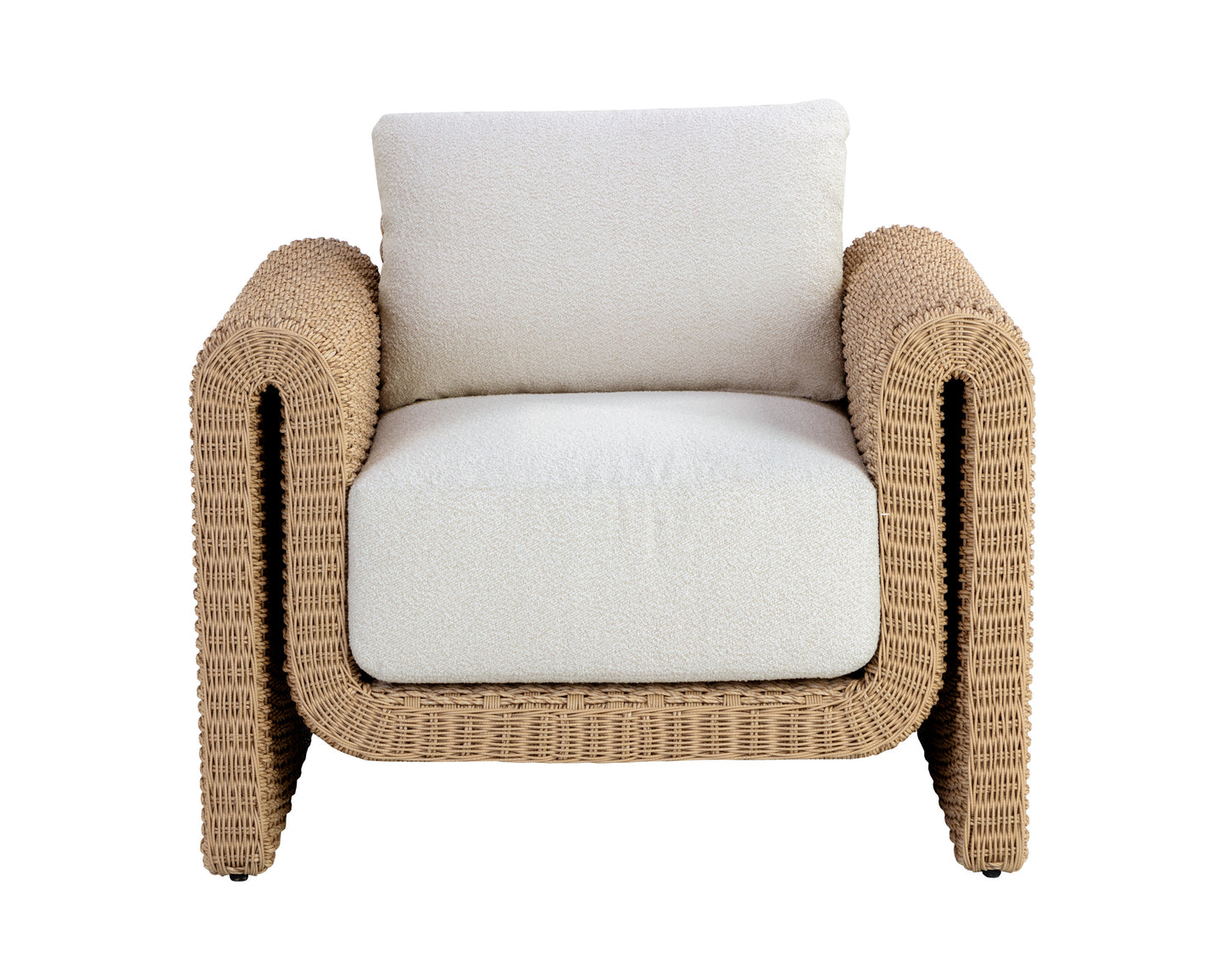 NAHLA TIBI LOUNGE CHAIR - NATURAL / LOUIS CREAM