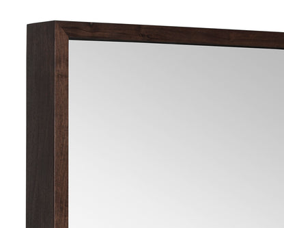 NAHLA FRESNO FLOOR MIRROR - NARROW - DARK BROWN