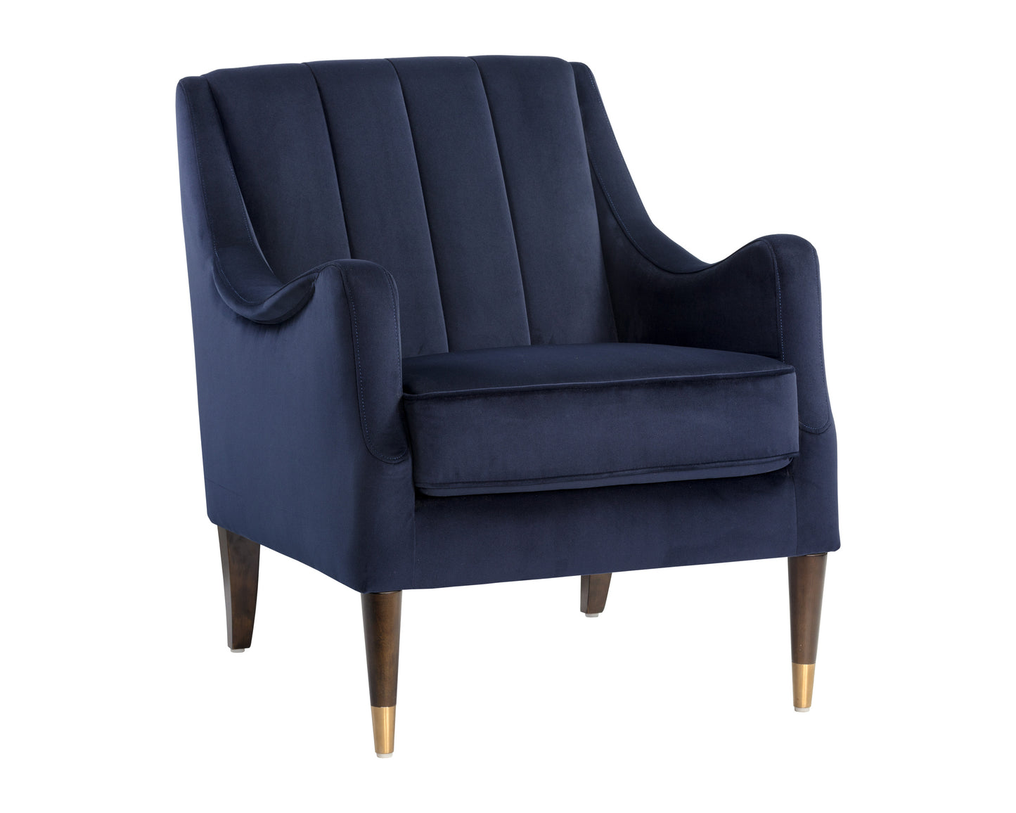 NAHLA PATRICE LOUNGE CHAIR - ABBINGTON NAVY