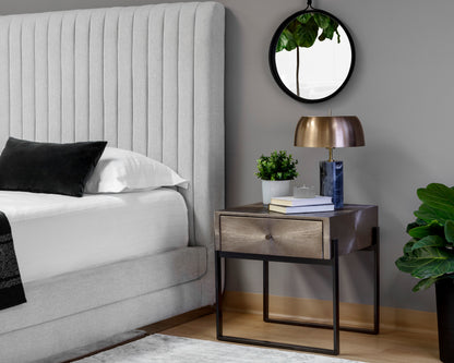 NAHLA MODENA NIGHTSTAND - SMALL - GUNMETAL