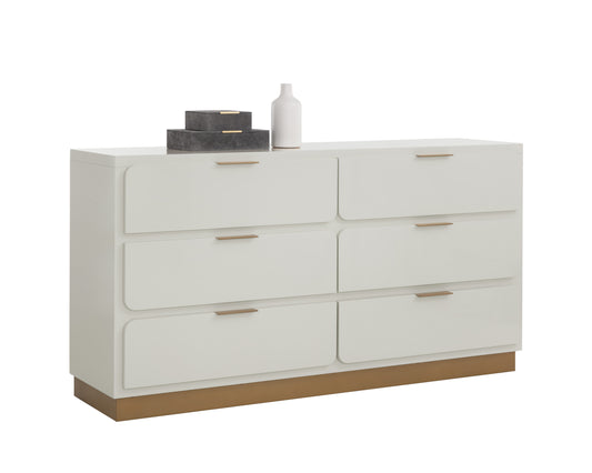 NAHLA JENKINS DRESSER - HIGH GLOSS CREAM