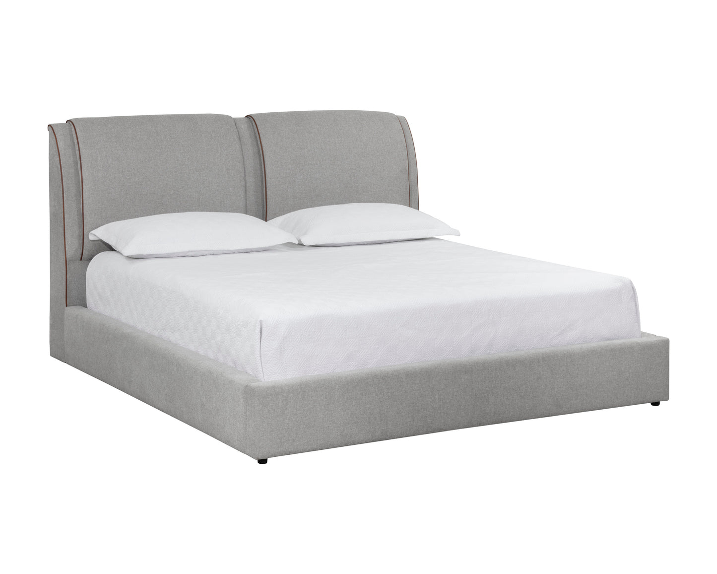 NAHLA LOWE BED - KING - BELFAST HEATHER GREY