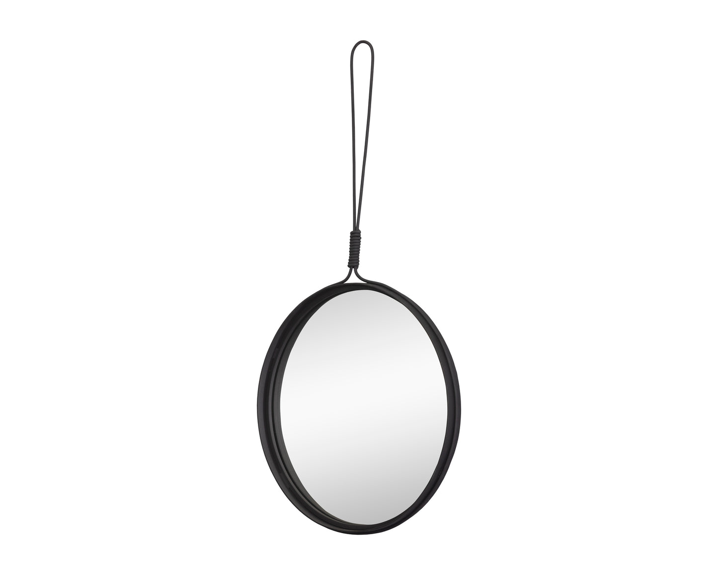 NAHLA DELIA WALL MIRROR - LARGE - BLACK