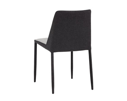 NAHLA RENEE DINING CHAIR - ARMOUR GREY / DARK SLATE