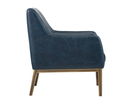 NAHLA WOLFE LOUNGE CHAIR - VINTAGE BLUE